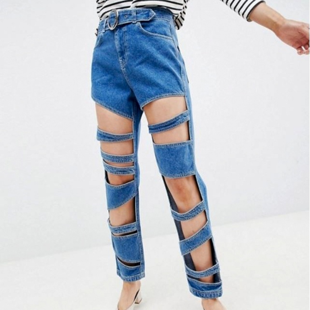 ASOS High Waisted Slim Mom Jeans
